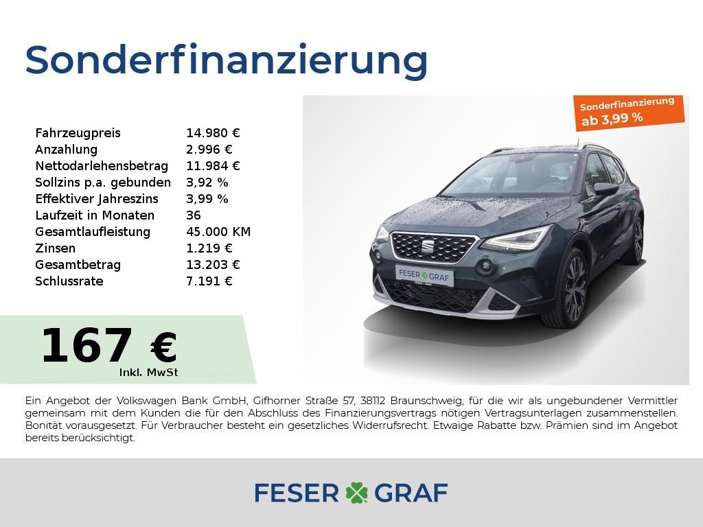 Bild des Angebotes Seat Arona Xperience 1.0 TSI *PDC*RFK*FULL-LINK*NAVI*