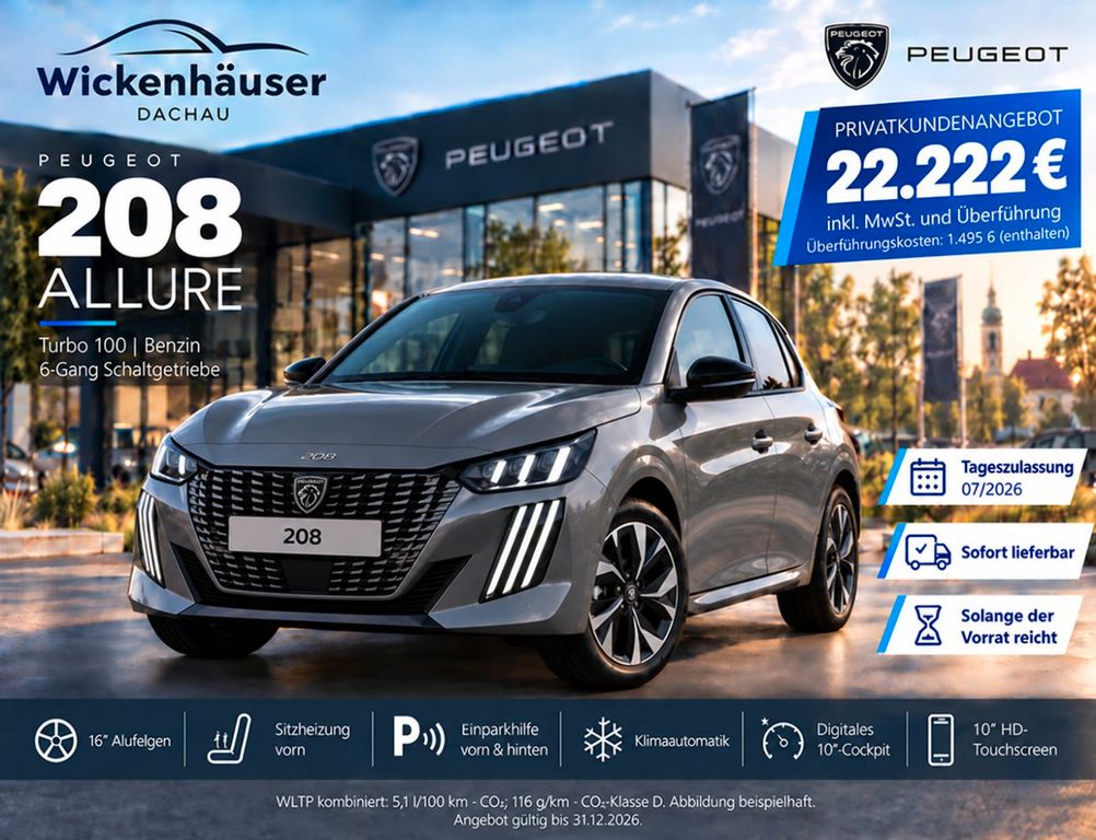 Bild des Angebotes Peugeot 208 Allure Navi+Klimaautomatik+Rückfahrkamera