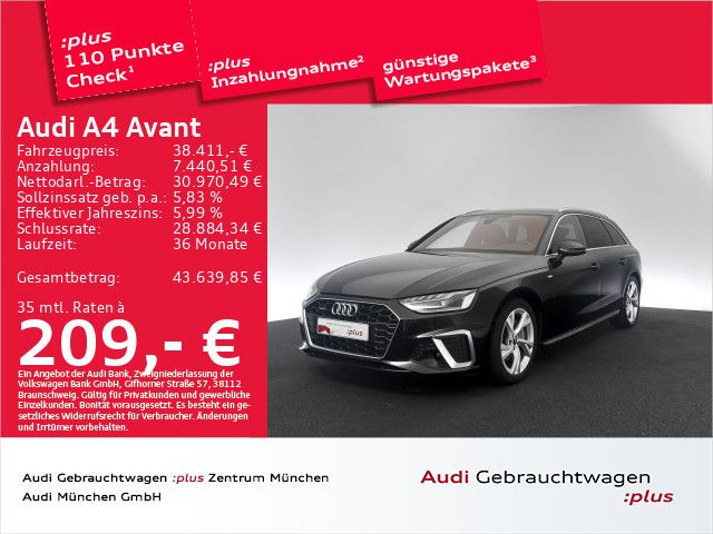 Bild des Angebotes Audi A4 Avant 40 TFSI qu. S tronic 2x S line StdHzg/M