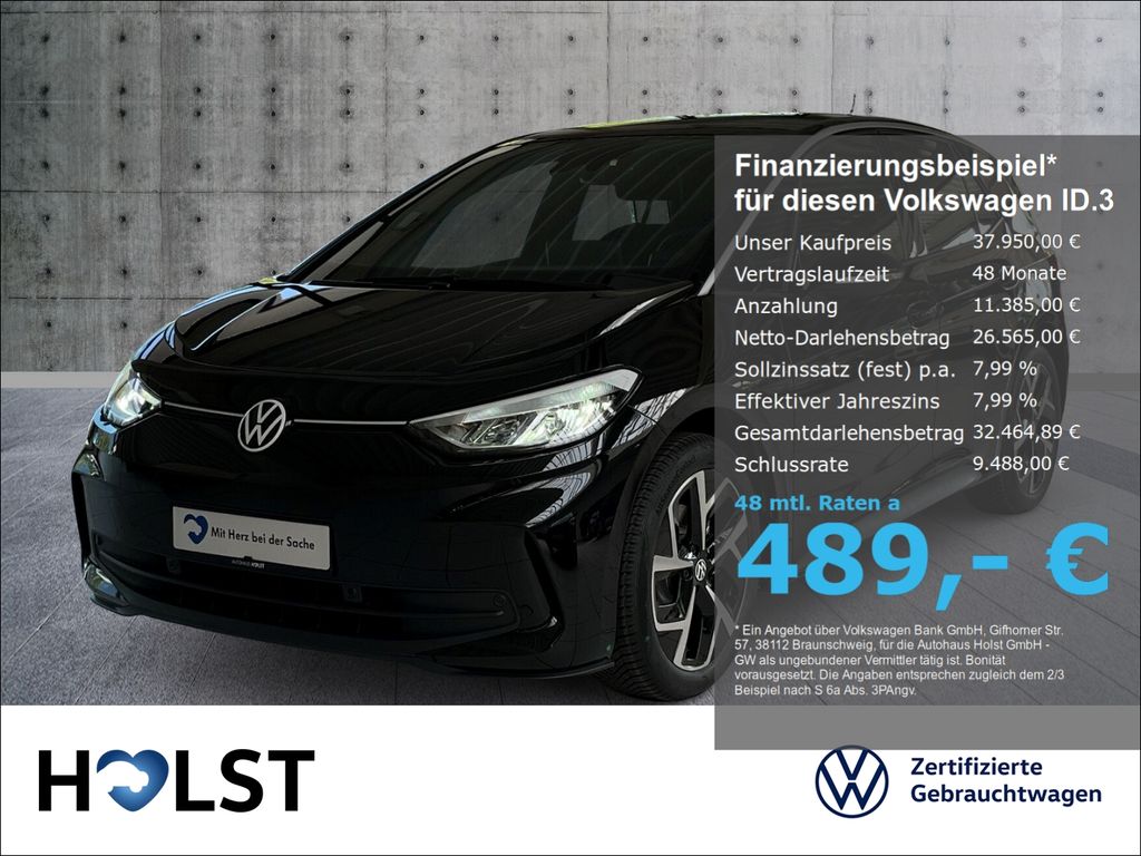 Bild des Angebotes Volkswagen ID.3 Pro 59 kWh GJR LenkrHZ ACC LED AppConnect