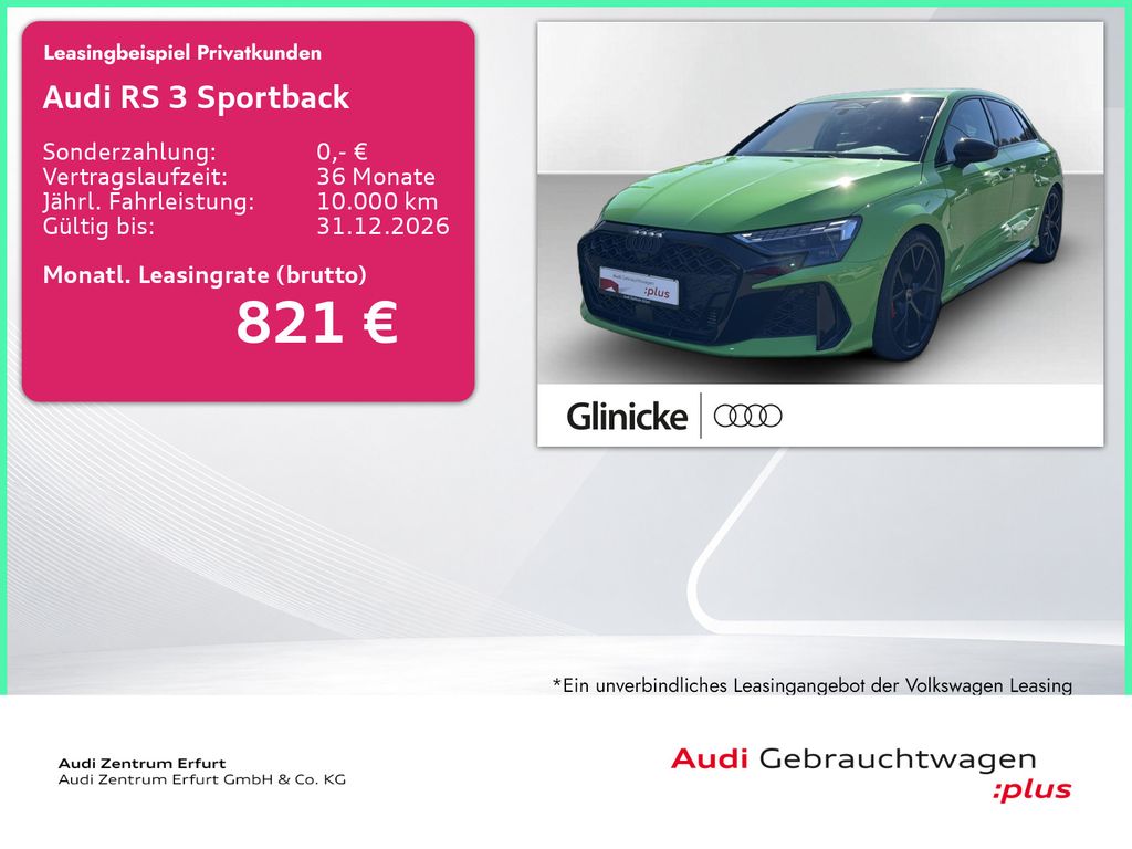 Bild des Angebotes Audi RS 3 Sportback S tronic SportAGA Matrix-LED Navi