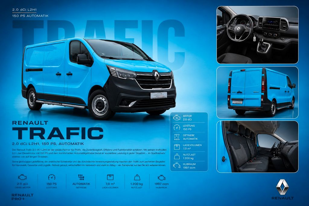Bild des Angebotes Renault Trafic 2.0 dCi L2H1 *LED*KLIM*TEMP*SHZ*CAM*PDC*