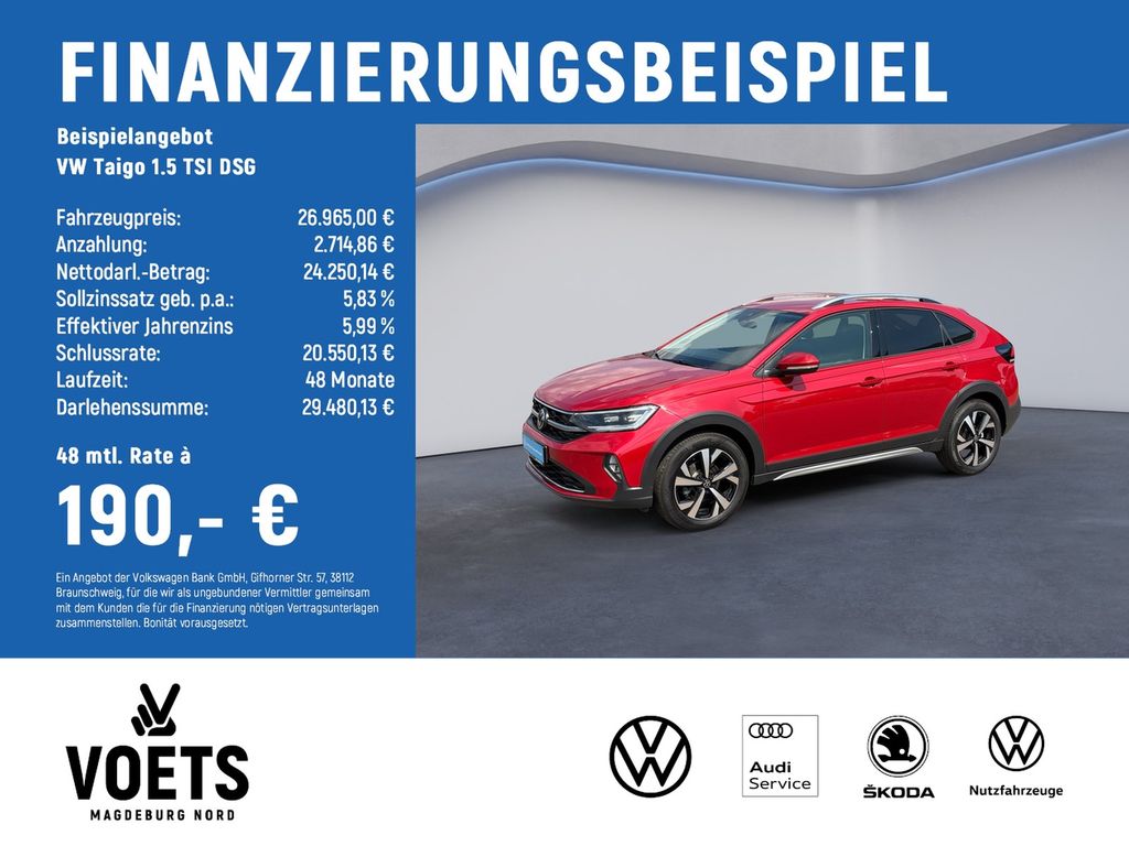 Bild des Angebotes Volkswagen Taigo 1.5 TSI  DSG Style LED+NAVI+DAB+ACC