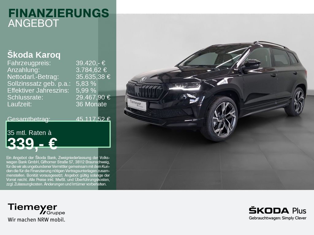 Bild des Angebotes Skoda Karoq 2.0 TSI DSG 4x4 SPORTLINE LM19 MATRIX KAME
