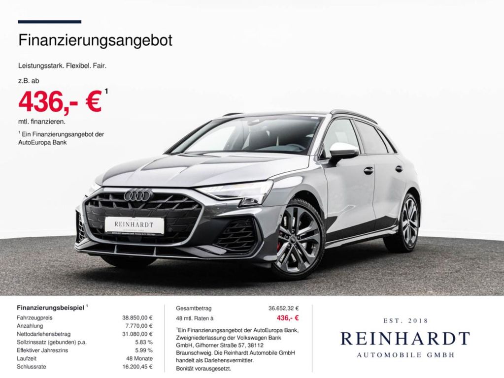 Bild des Angebotes Audi S3 SPORTBACK 2.0TFSi BLACK 18Z./ACC/eSITZE/DAB