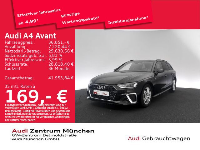 Bild des Angebotes Audi A4 Avant 40 TFSI qu. S tronic 2x S line StdHzg/B