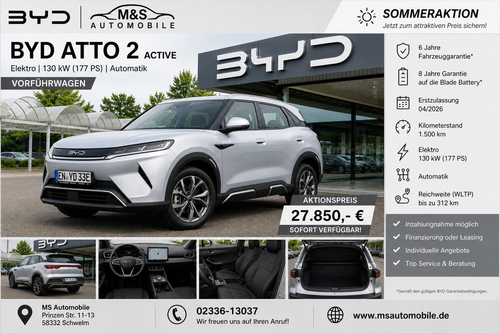 Bild des Angebotes BYD ATTO 2 Active °Vorführwagen-Sommer Aktion°