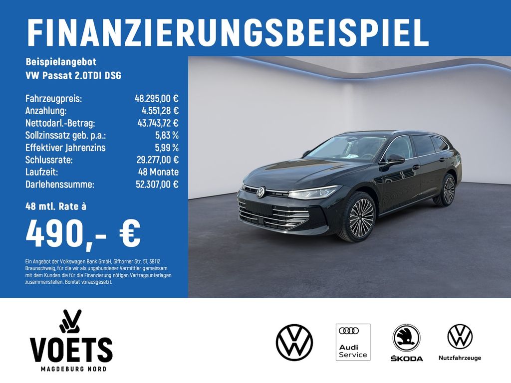 Bild des Angebotes Volkswagen Passat 2.0TDI DSG Elegance LED+NAV+AHK+5JAHRE+