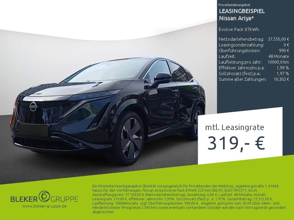 Bild des Angebotes Nissan Ariya Evolve Pack 87kWh