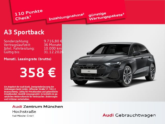 Bild des Angebotes Audi A3 Sportback S line TFSI e 150 kW S tronic