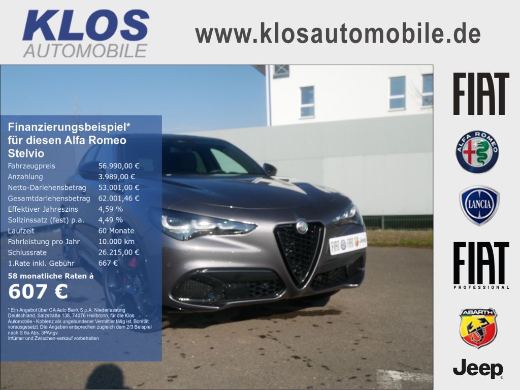 Bild des Angebotes Alfa Romeo Stelvio VELOCE 2.2 DIESEL 16V 210 PS AT8 Q4 PREM