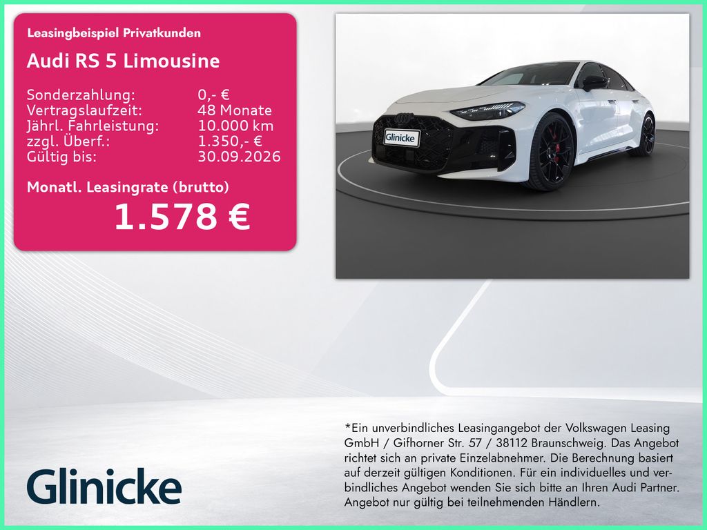 Audi RS 5 Limousine RS-Abgas LED LM 21" B&O 360° Head