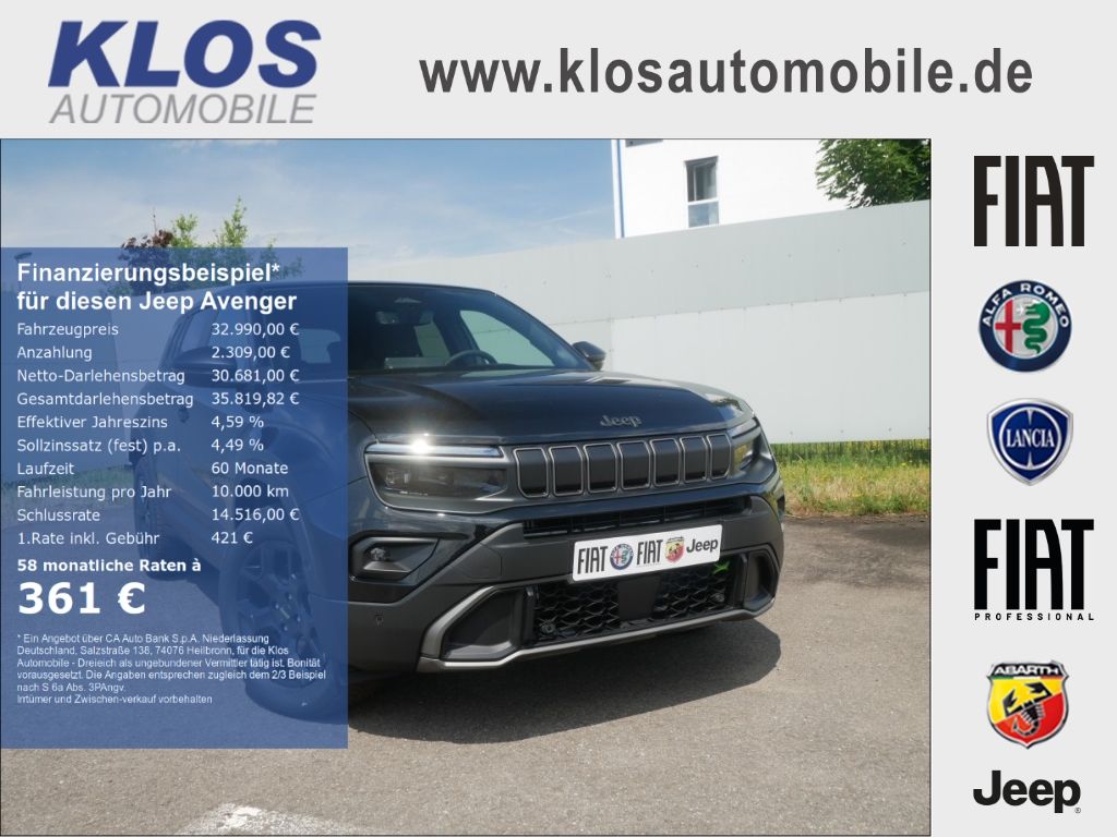 Bild des Angebotes Jeep Avenger OVERLAND 1.2 4xe HYBRID 145 PS DCT6 SCHI