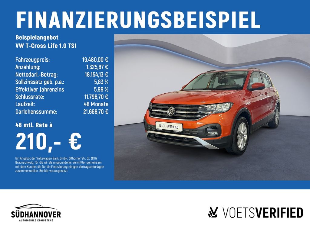Bild des Angebotes Volkswagen T-Cross Life 1.0 TSI AHK+KLIMA+PDC+ACC+DAB