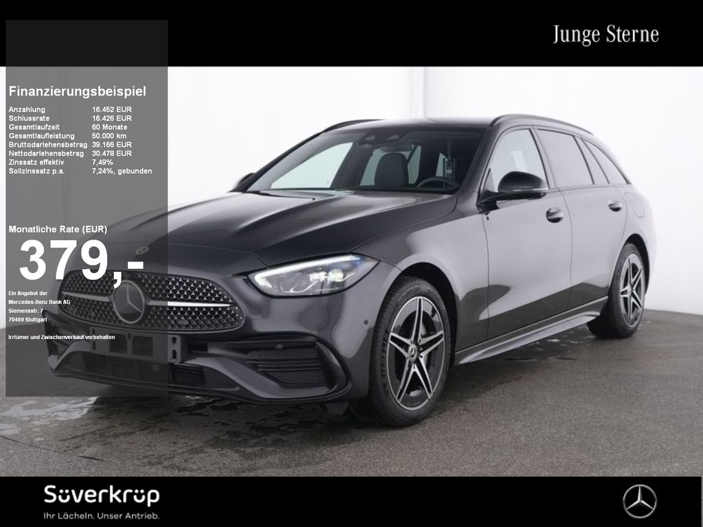 Bild des Angebotes Mercedes-Benz C 300 T e , AMG NIGHT 360 AHK DISTR KAMERA SPUR