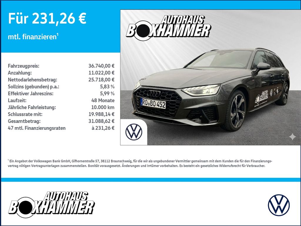 Bild des Angebotes Audi A4 Avant 35 TFSI S-Line AHK+NAVI+RÜCK.KAM+EL.HEC
