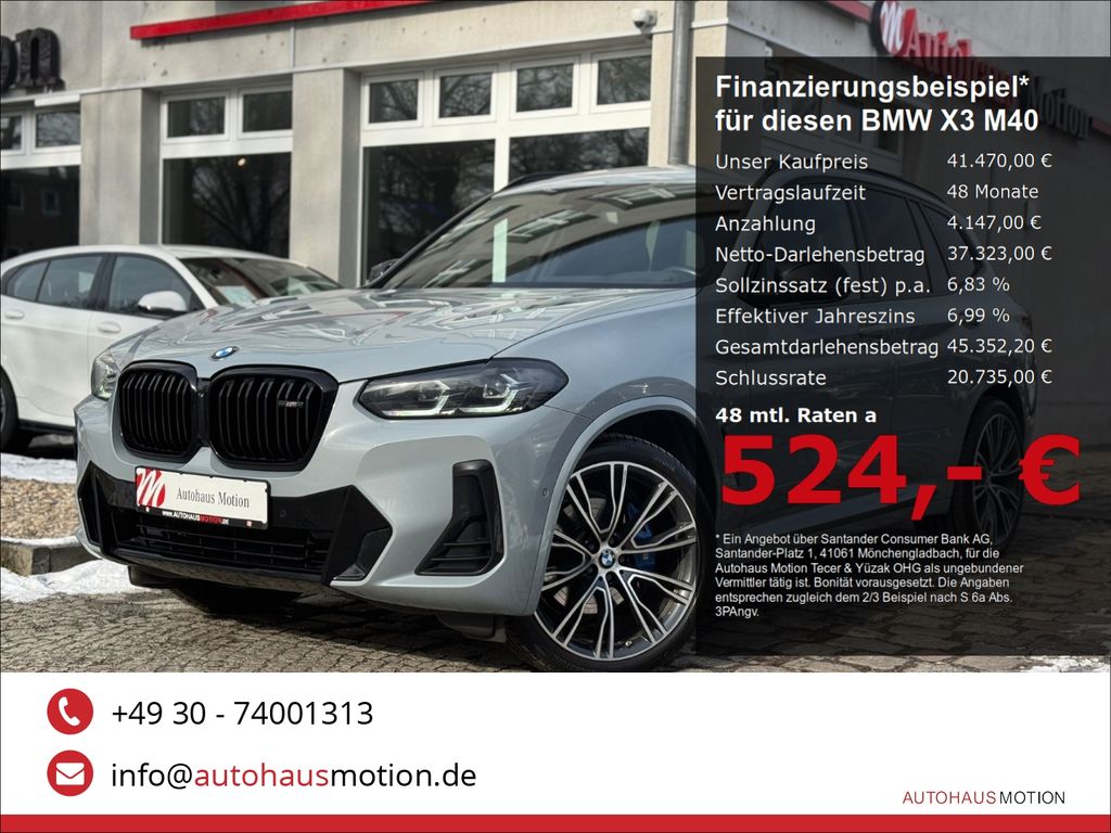 Bild des Angebotes BMW X3 M40 d Navi Kamera Sportabgasanlage  Memory Si