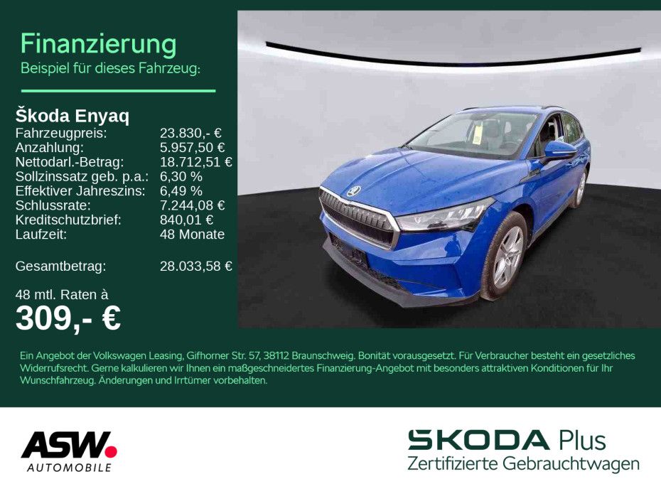 Skoda Enyaq Loft 50 iV electric LED Navi RFK PDC