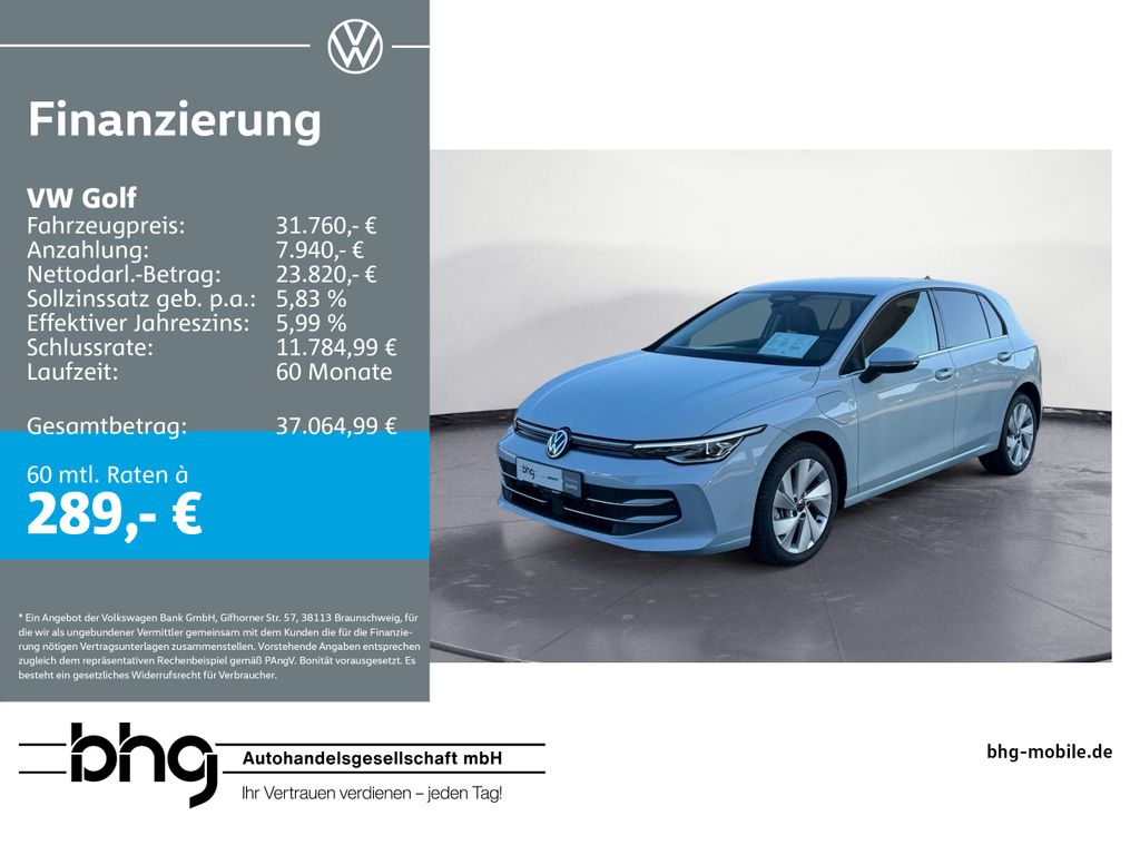 Bild des Angebotes Volkswagen Golf 1.5 eHybrid DSG STYLE ACC DCC IQ.LIGHT KAME