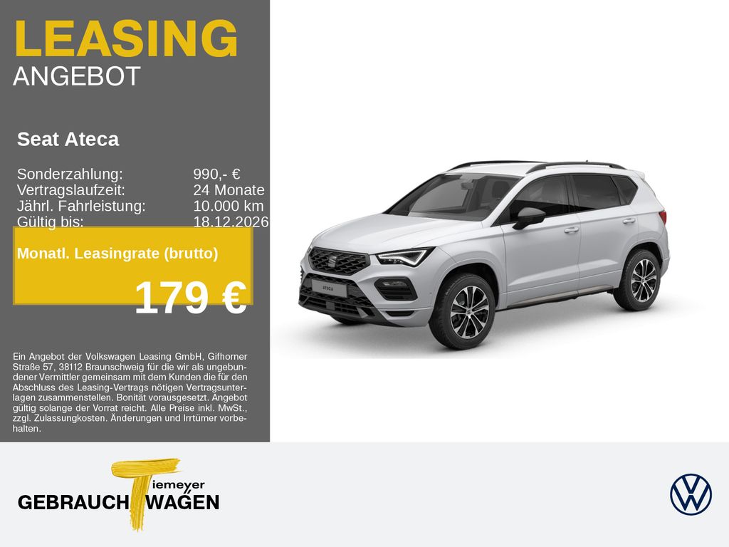 Bild des Angebotes Seat Ateca 1.5 TSI DSG FR AHK SOUNDPAKET NAVI+ 360°