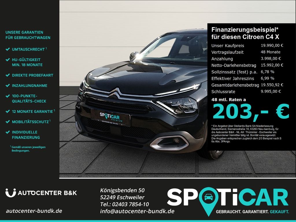 Bild des Angebotes Citroën C4 X PureTech 130 EAT8 MAX El. Panodach Kamera N