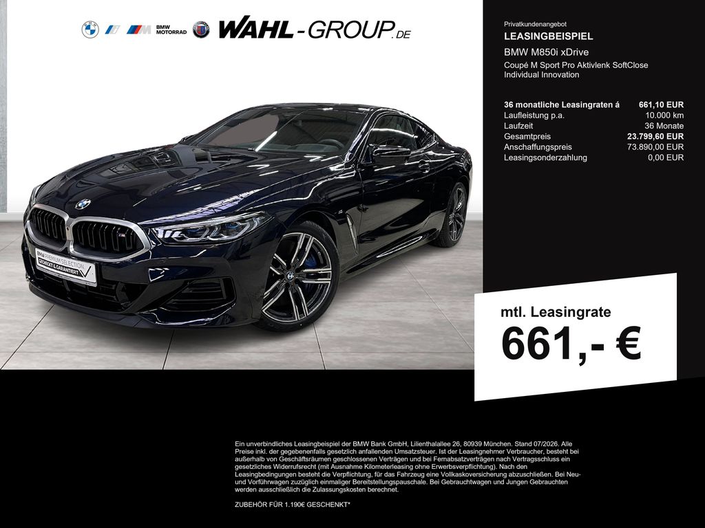 Bild des Angebotes BMW M850i xDrive Coupé M Sport Pro Aktivlenk SoftClo