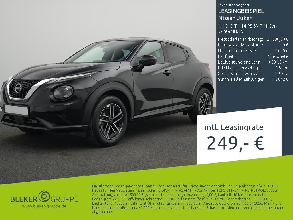Nissan Juke 1.0 DIG-T 114 PS 6MT N-Con Winter II BFS