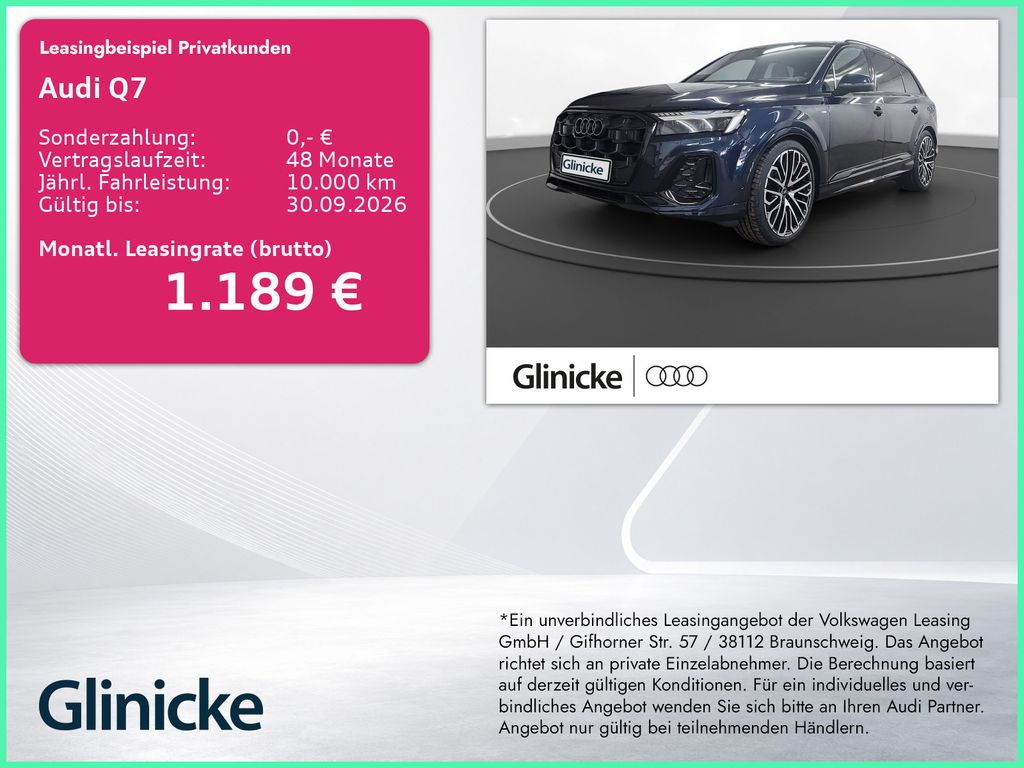 Bild des Angebotes Audi Q7 TDI qu. S line exclusive AHK Pano Laser LM 22