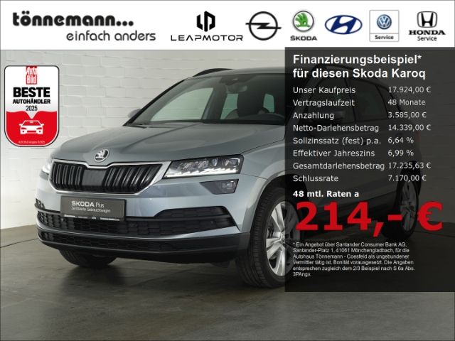 Bild des Angebotes Skoda Karoq STYLE TSI+NAVI+KLIMA+BLUETOOTH+SITZHEIZUNG
