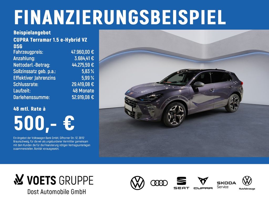 Bild des Angebotes Cupra Terramar 1.5 e-Hybrid VZ DSG NAVI+PDC+SHZ+LED