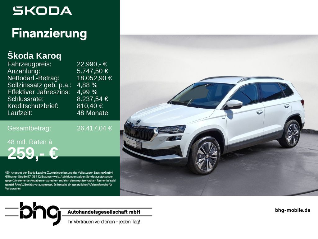 Bild des Angebotes Skoda Karoq Tour 1,5 TSI 7-Gang-DSG