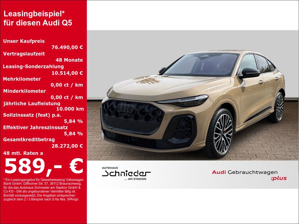 Bild des Angebotes Audi Q5 SPORTBACK TDI 150KW+LED+PANO+AHK+LUFT+SPORTPA
