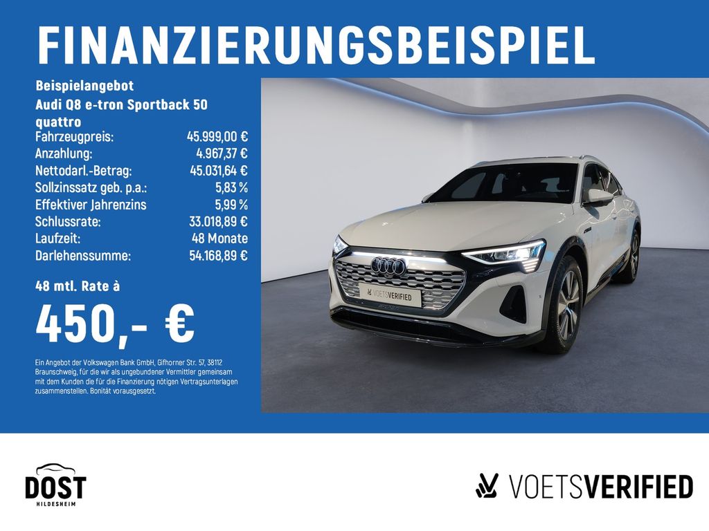 Bild des Angebotes Audi Q8 e-tron Sportback 50 quattro advanced HuD+PANO