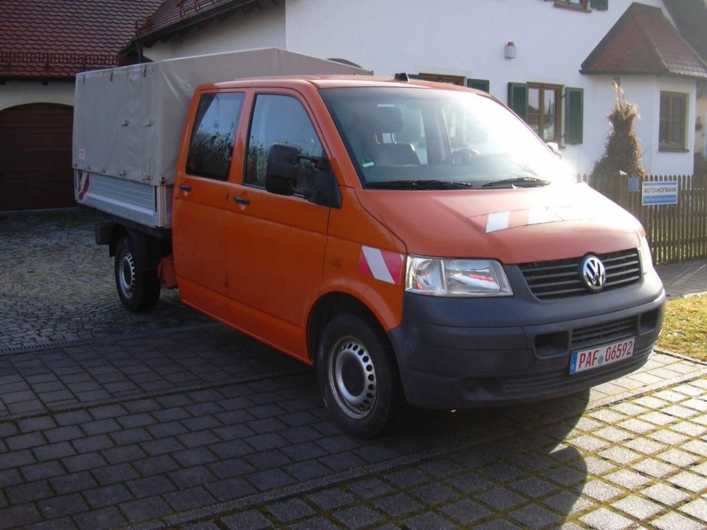 Bild des Angebotes Volkswagen T5 2,5 TDI DoKa Pritsche Pl,LR,Klima,ZV,AHK,6-Si