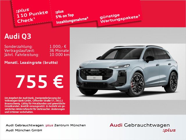 Bild des Angebotes Audi Q3 TFSI qu. S tronic S line Pano/ACC/AHK/Navi+