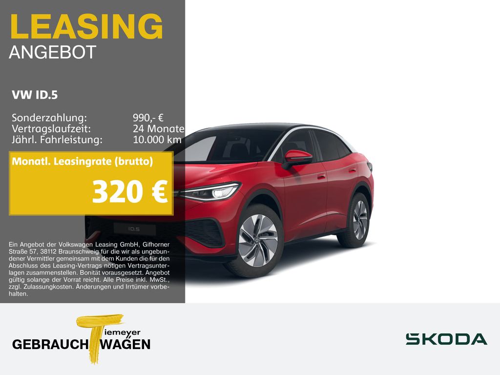 Bild des Angebotes Volkswagen ID.5 PURE LM19 IQ.LIGHT WÄRMEP