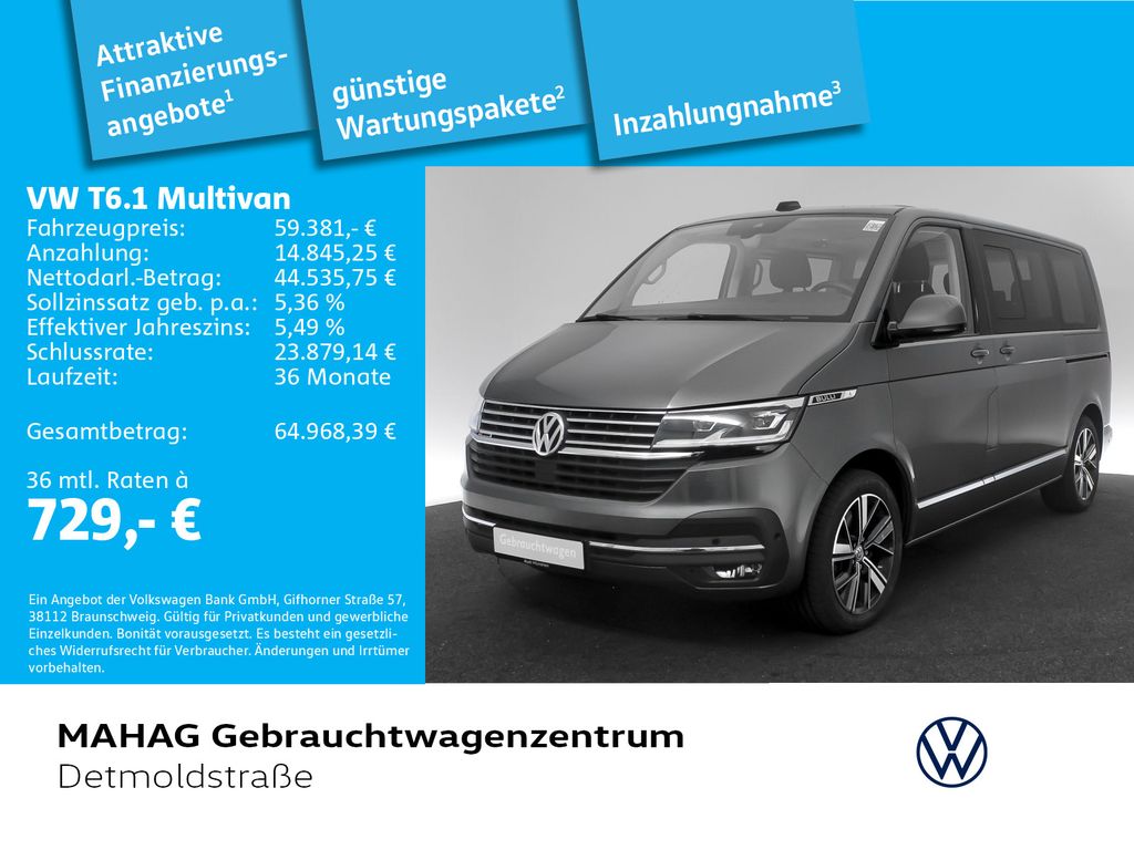 Bild des Angebotes Volkswagen T6.1 Multivan Highline 4Mot 2.0 TDI 7-Sitzer AHK