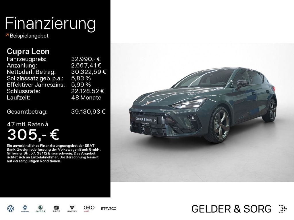 Bild des Angebotes Cupra Leon 1.5 eTSI DSG RFK*LED*GJR*SHZ
