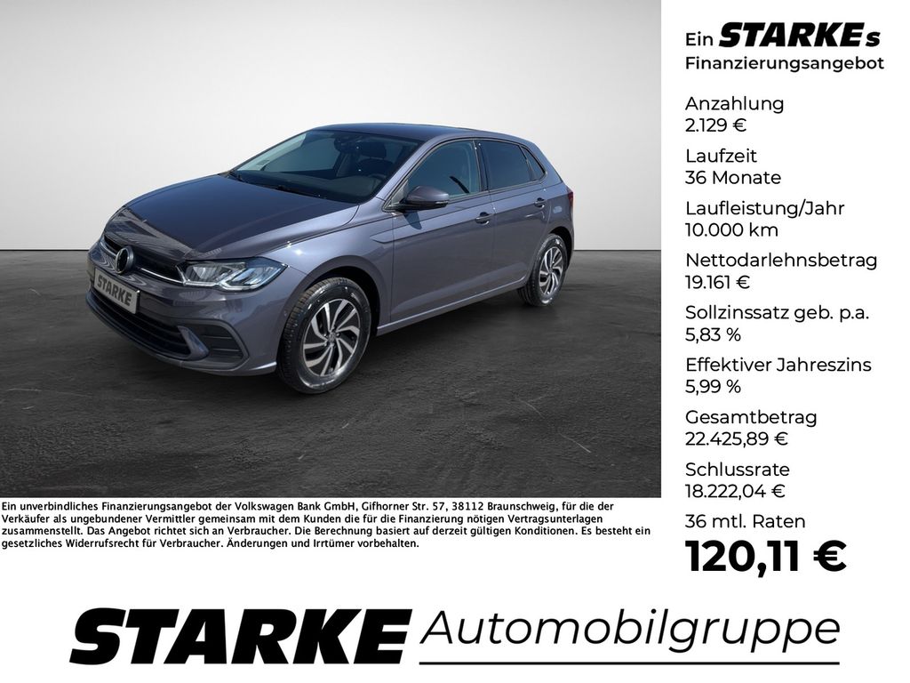 Bild des Angebotes Volkswagen Polo 1.0 TSI DSG Life  LED Kamera PDC LM Tempo K