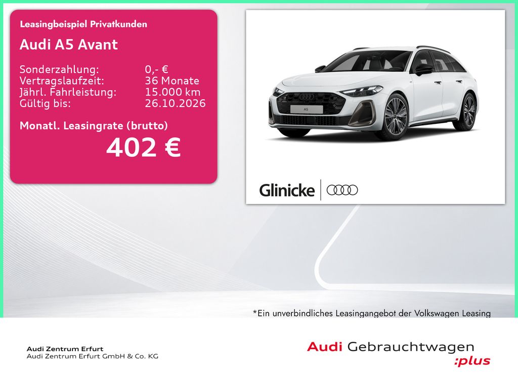 Bild des Angebotes Audi A5 Avant TFSI S-tronic edition one Matrix B&O Na