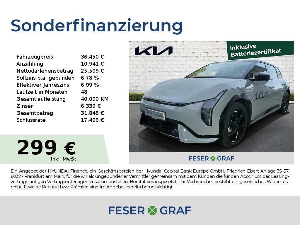 Bild des Angebotes Kia EV4 Fastback 81 FWD GT Line BI-LED RFK Teilleder