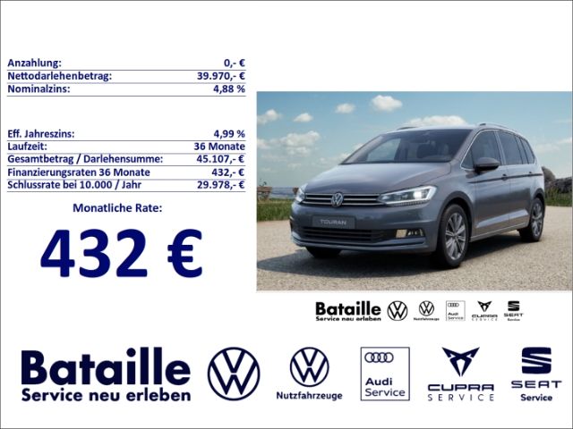 Bild des Angebotes Volkswagen Touran 1.5 TSI Highline ACC Kamera SHZ Easy Open