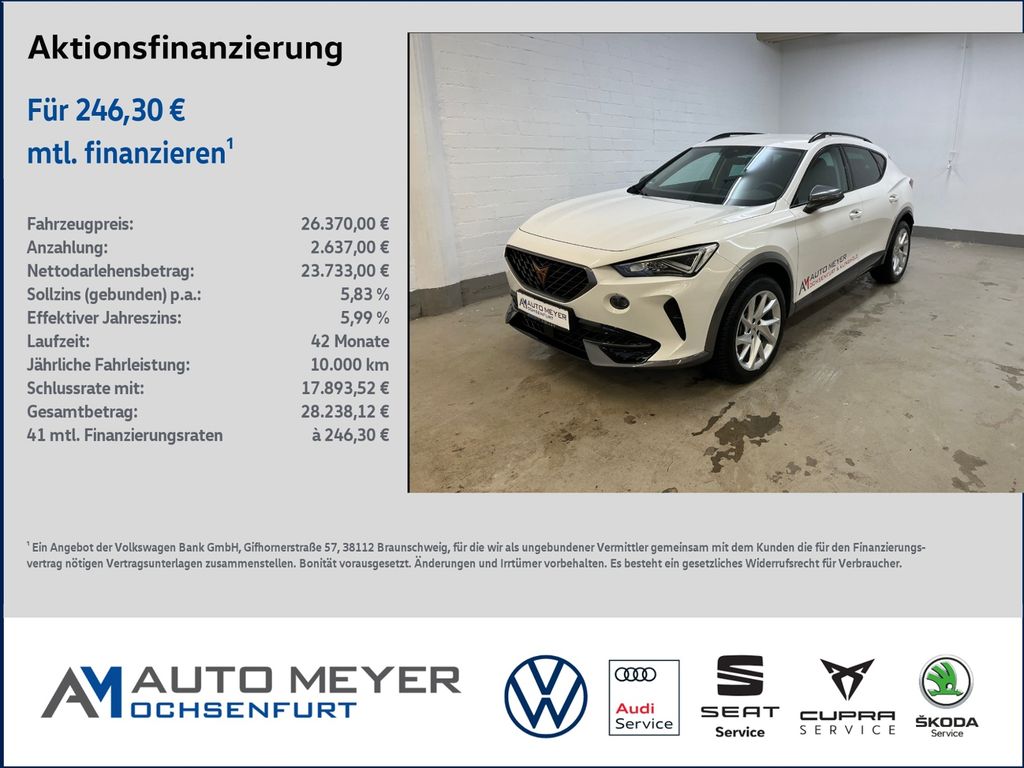 Bild des Angebotes Cupra Formentor  1.5 Basis TSI DSG Navi 1.5 Basis TSI