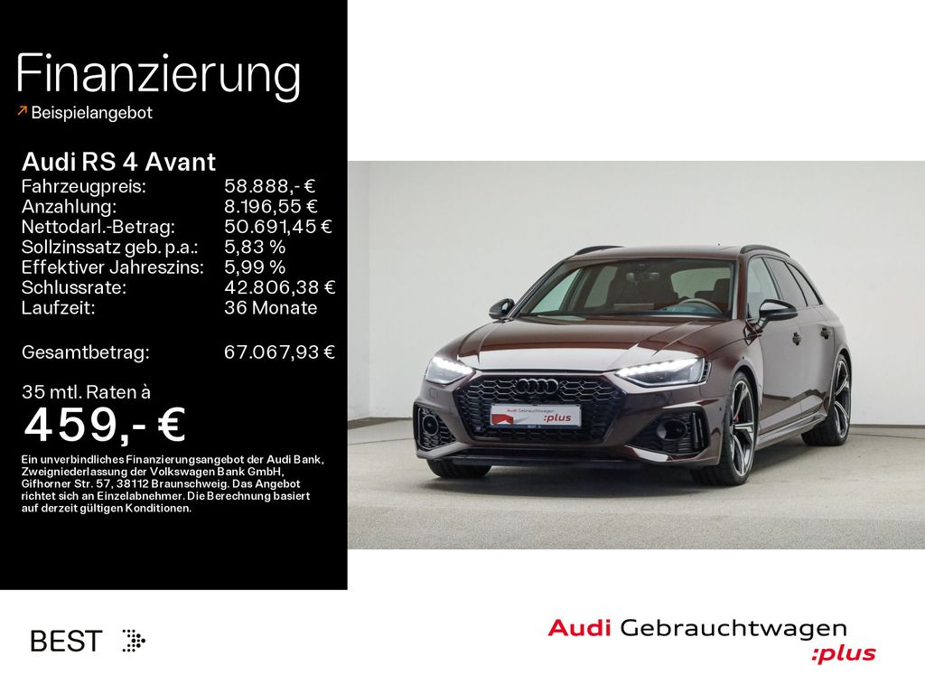 Bild des Angebotes Audi RS 4 Avant Essentials*HUD*B&O*Matrix*ACC*Leder
