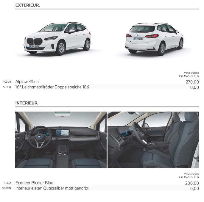 Bild des Angebotes BMW 225 Active Tourer 225e Steptronic DCT xDrive -