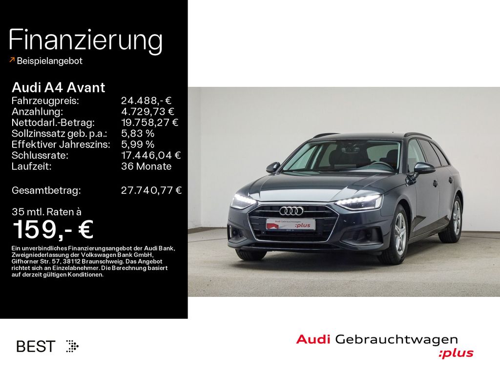 Bild des Angebotes Audi A4 Avant 35 TDI Business, LED, Kamera, Interface