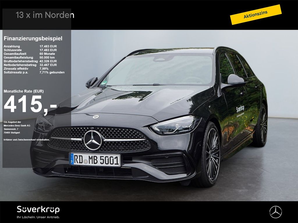 Bild des Angebotes Mercedes-Benz C 200 T-Modell AMG NIGHT MEMO 360 AHK DISTR SPUR