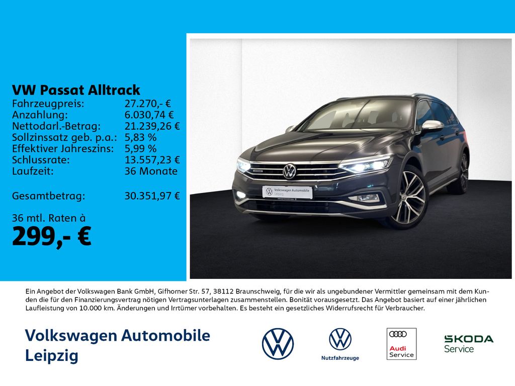 Bild des Angebotes Volkswagen Passat Alltrack 2.0 TDI 4Motion DSG *IQ.Light*Le