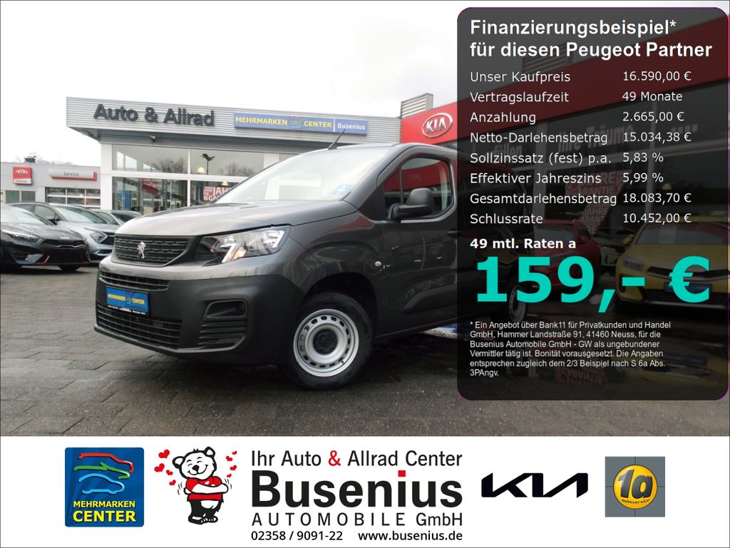Bild des Angebotes Peugeot Partner Premium L1 1.5 BlueHDi 100 FAP EU6d+Andr