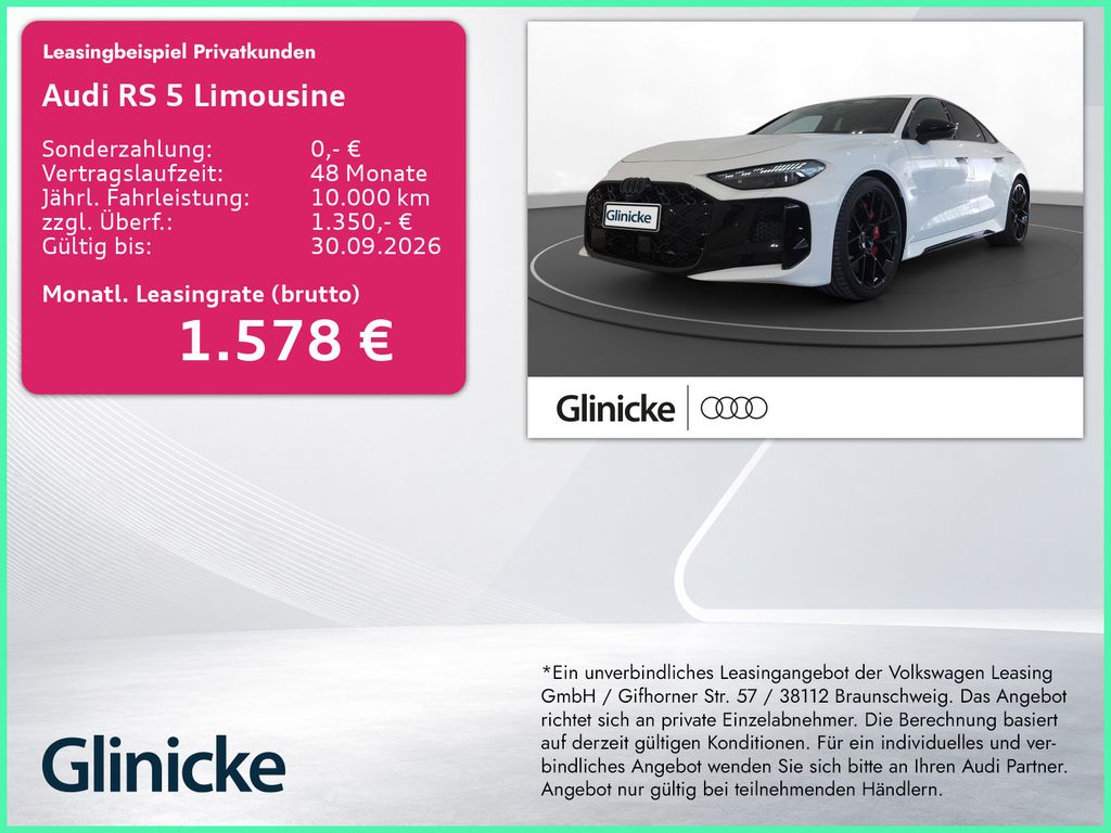 Audi RS 5 Limousine RS-Abgas LED LM 21" B&O 360° Head